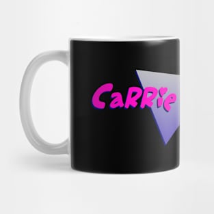 Carrie and Jess band logo Mug